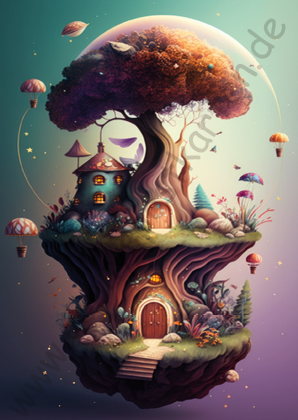 Fantasy - Häuser/Einhörner - Fantasyhaus 2