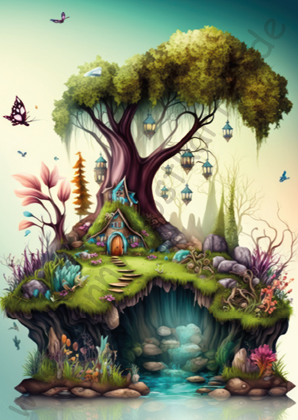 Fantasy - Häuser/Einhörner - Fantasyhaus 3