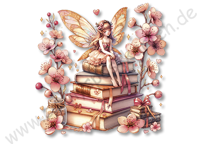 Fantasy - Feen auf Büchern 3