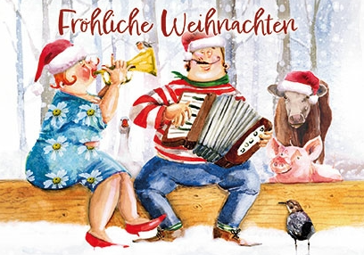 Ingrid Berendsen - Fröhliche Weihnachten (Paar mit Instrumenten)