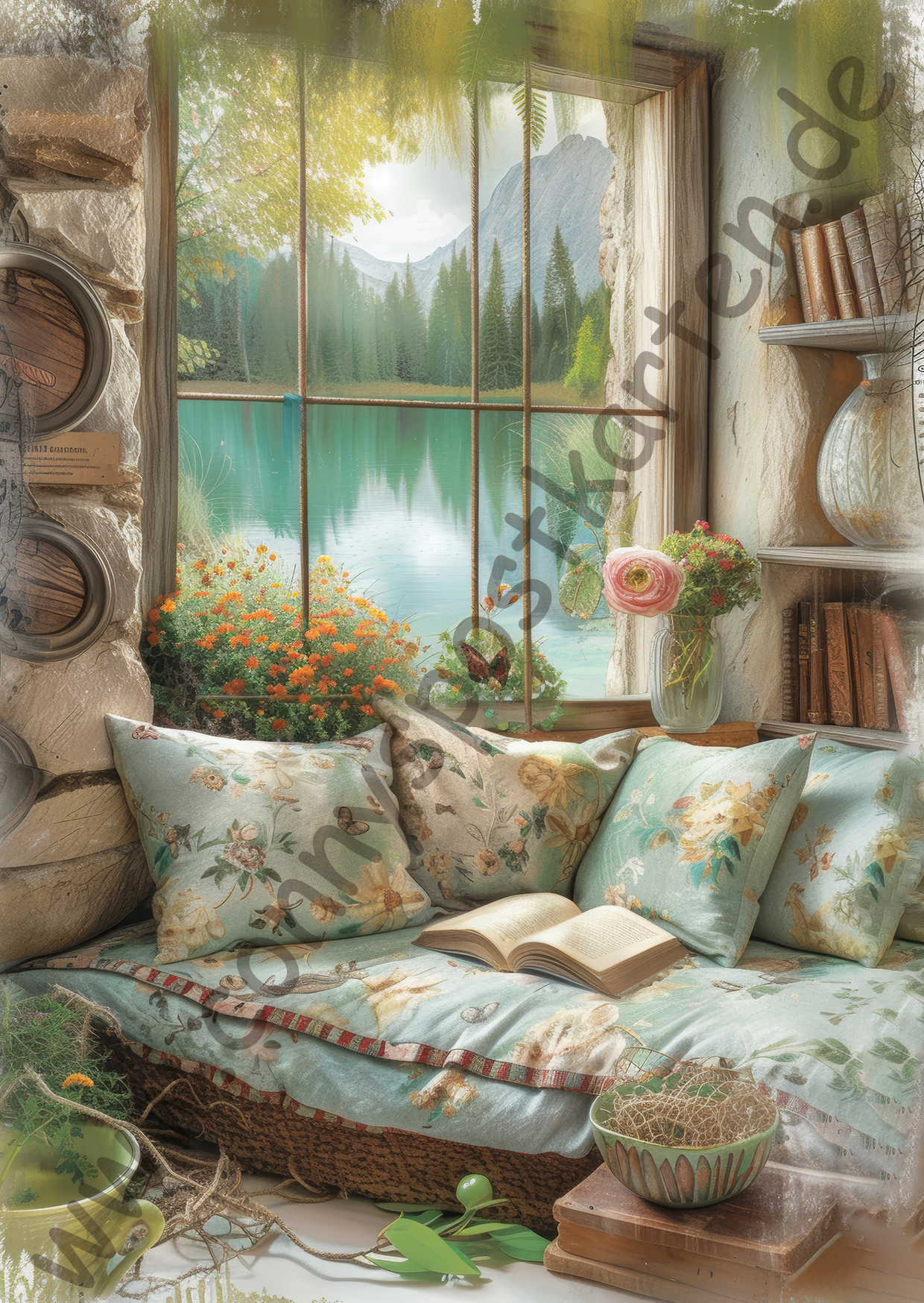 Frühling - Spring Scenery - Leseecke