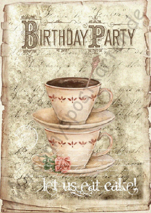 Geburtstag - Vintage - Tassen