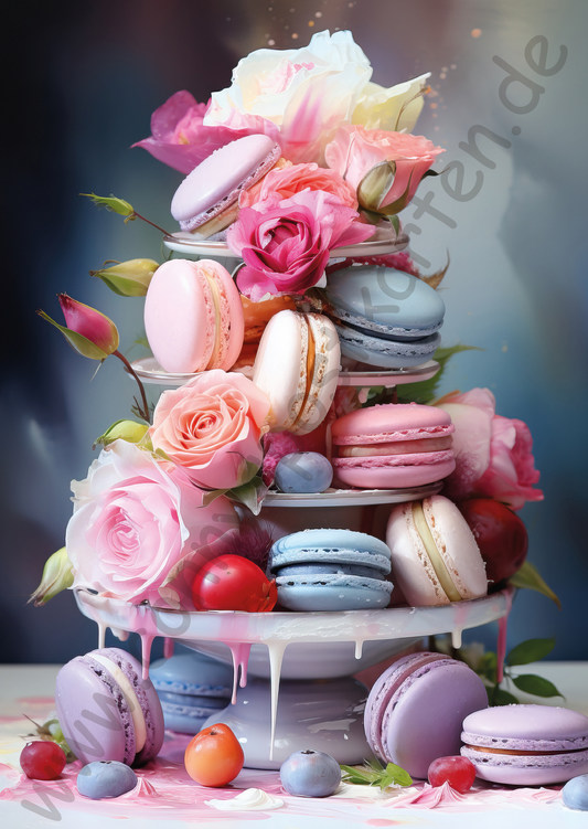 Geburtstag - Pastell - Macarons