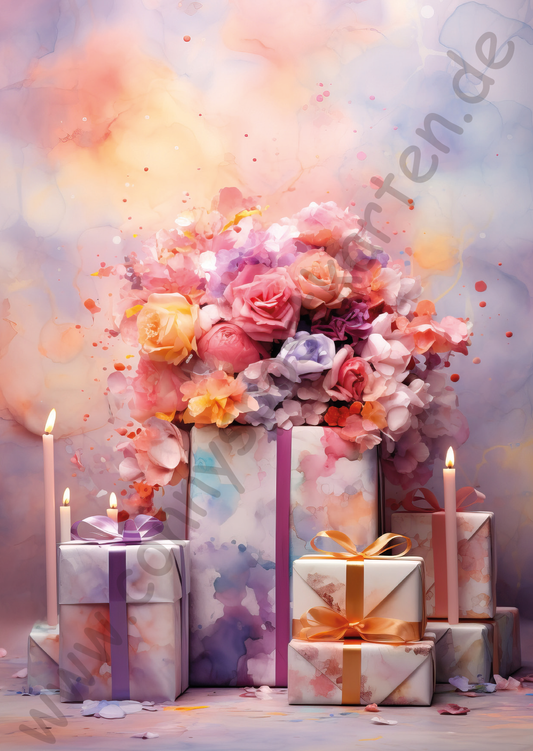 Geburtstag - Pastell - Geschenke