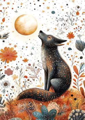 Halloween - Herbst - Wolf