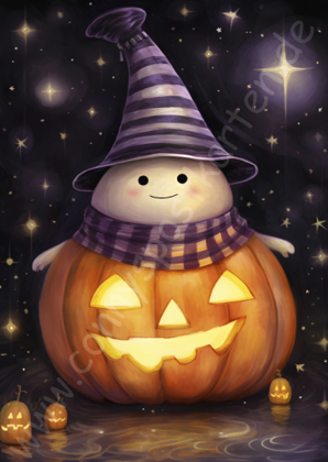 Halloween - Lila - Kürbisgeist