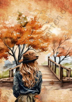 Herbst - Journal Sheet - Frau