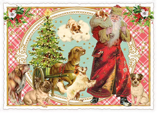 PK 1256 - Nikolaus mit Hunden