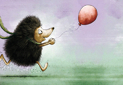 Tushita - Frank Daenen - Igel mit Luftballon