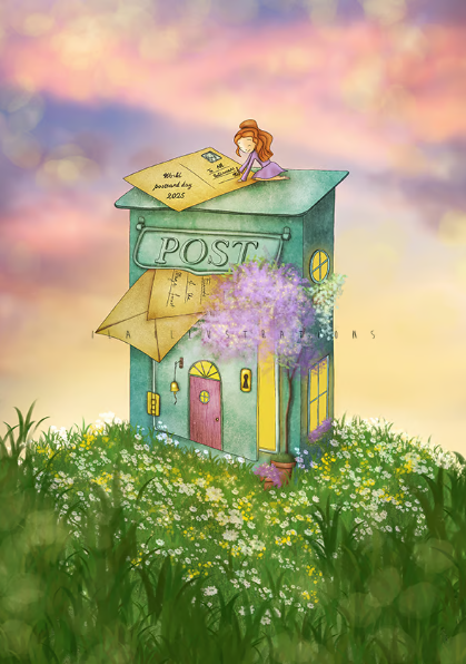 Ila Illustrations 172 - World postcard day 2025