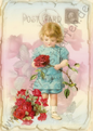 Verschiedenes  - Kinder - Kind mit Rosen