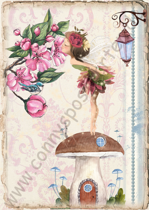 Fantasy - Feen - Fee auf Pilzhaus