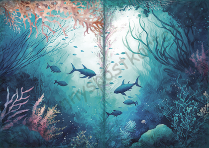 Sommer/Meer - Nautical - Fischschwarm