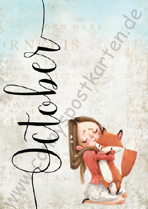 Monate - Mädchen - Oktober/October