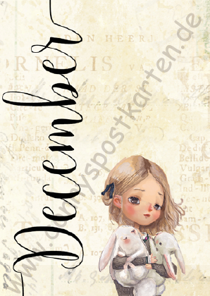 Monate - Mädchen - Dezember/December