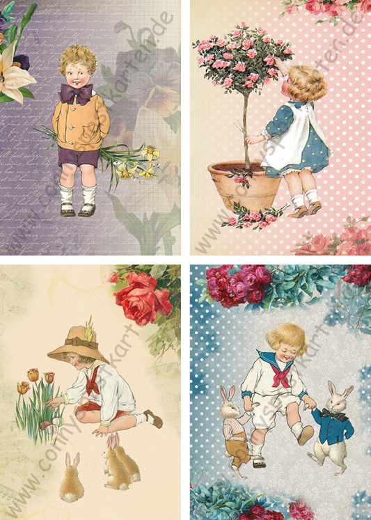 Verschiedenes - Kinder - Set mit 4 Karten