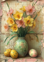 Ostern - gelb/beige - Narzissen