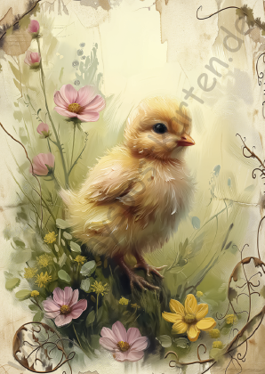 Ostern - gelb/beige - Küken