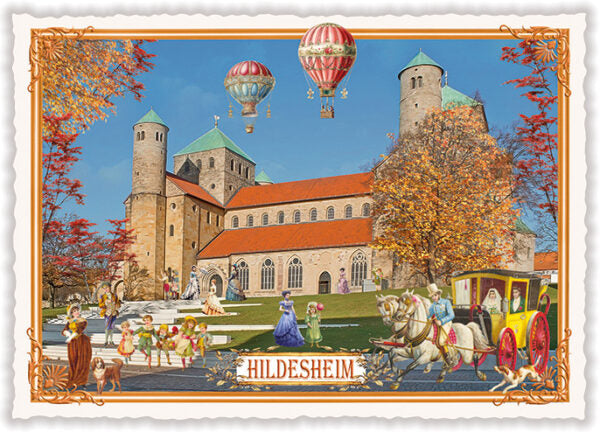 PK 1301 - Städte-Postkarte, Hildesheim. Michaeliskirche