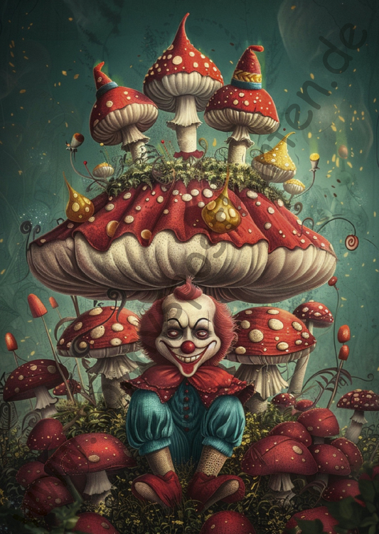 Fantasy - Skurrile Charaktere - Clown mit Pilzen
