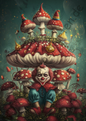 Fantasy - Skurrile Charaktere - Clown mit Pilzen