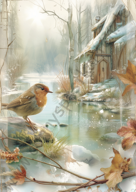 Frühling - Spring Scenery - Rotkehlchen