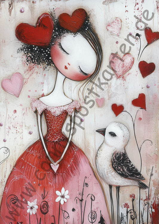 Valentinstag - Figuren - Möve