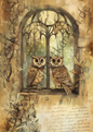 Tiere - Vintage Owls - 2