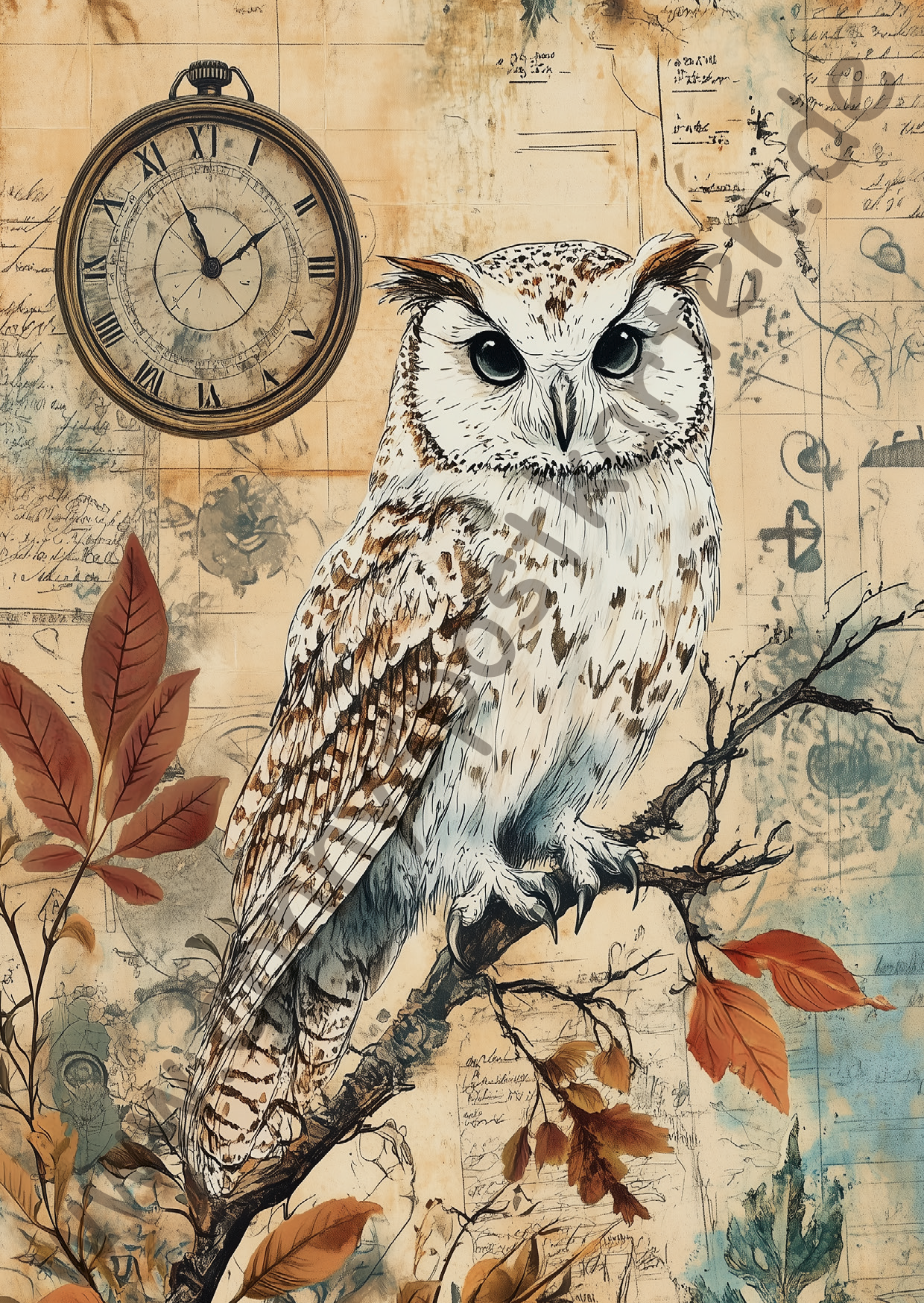 Tiere - Vintage Owls - 3