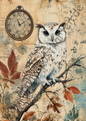 Tiere - Vintage Owls - 3