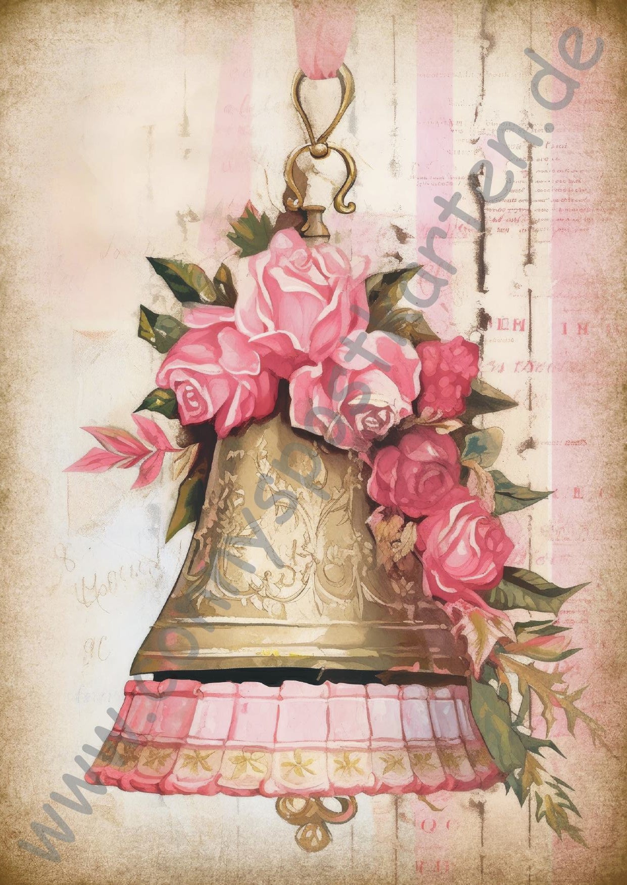 Weihnachten - rosa - Glocke