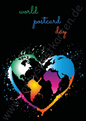 Verschiedenes - World Postcard Day - Herz