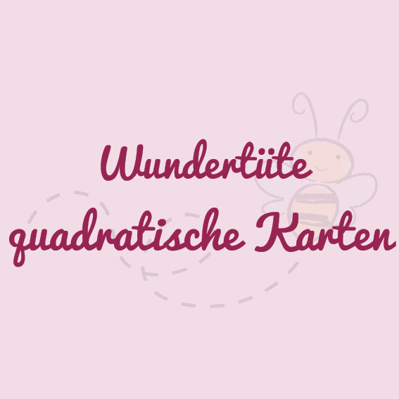 Wundertüte - quadratische Postkarten - 6 Karten
