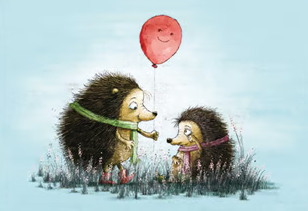 Tushita - Frank Daenen - Zwei Igel mit Luftballon
