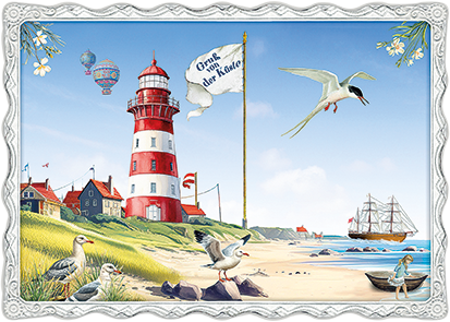 Barbara Behr - Gruß von der Küste (Leuchtturm) No. 53