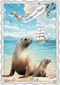 Barbara Behr - Grüße vom Meer (Seehunde) No. 56