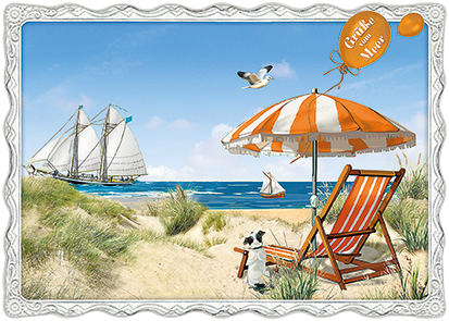 Barbara Behr - Grüße vom Meer (Liegestuhl) No. 57