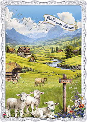 Barbara Behr - Grüße aus den Bergen (Schafe) No. 62