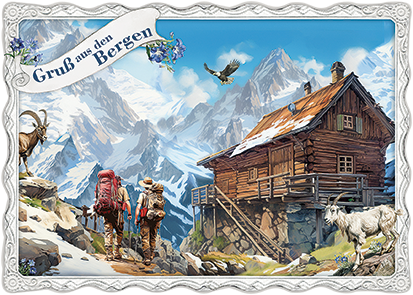 Barbara Behr - Gruß aus dem Bergen (Wanderer) No. 63