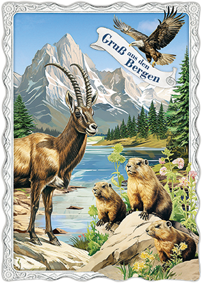 Barbara Behr - Gruß aus den Bergen (Tiere) No. 64