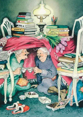 Inge Löök 10 - Frauen beim Teetrinken