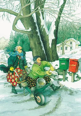 Inge Löök 37 - Frauen streuen vor Briefkästen