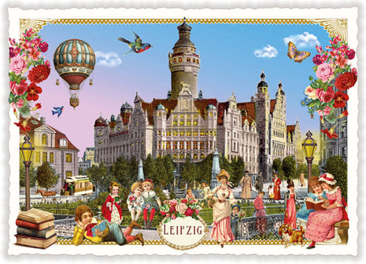 PK 1140 - Städte-Postkarte, Leipzig, Neues Rathaus