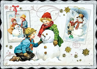 Barbara Behr - Kinder bauen Schneemann