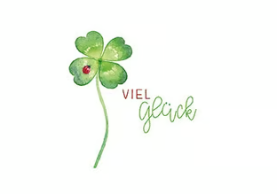 Edition Gollong - Viel Glück (Kleeblatt)